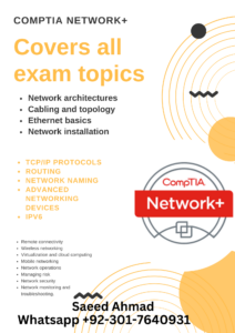 Comprehensive CompTIA Network+ Training by Saeed Ahmad - Join Online Training Classes